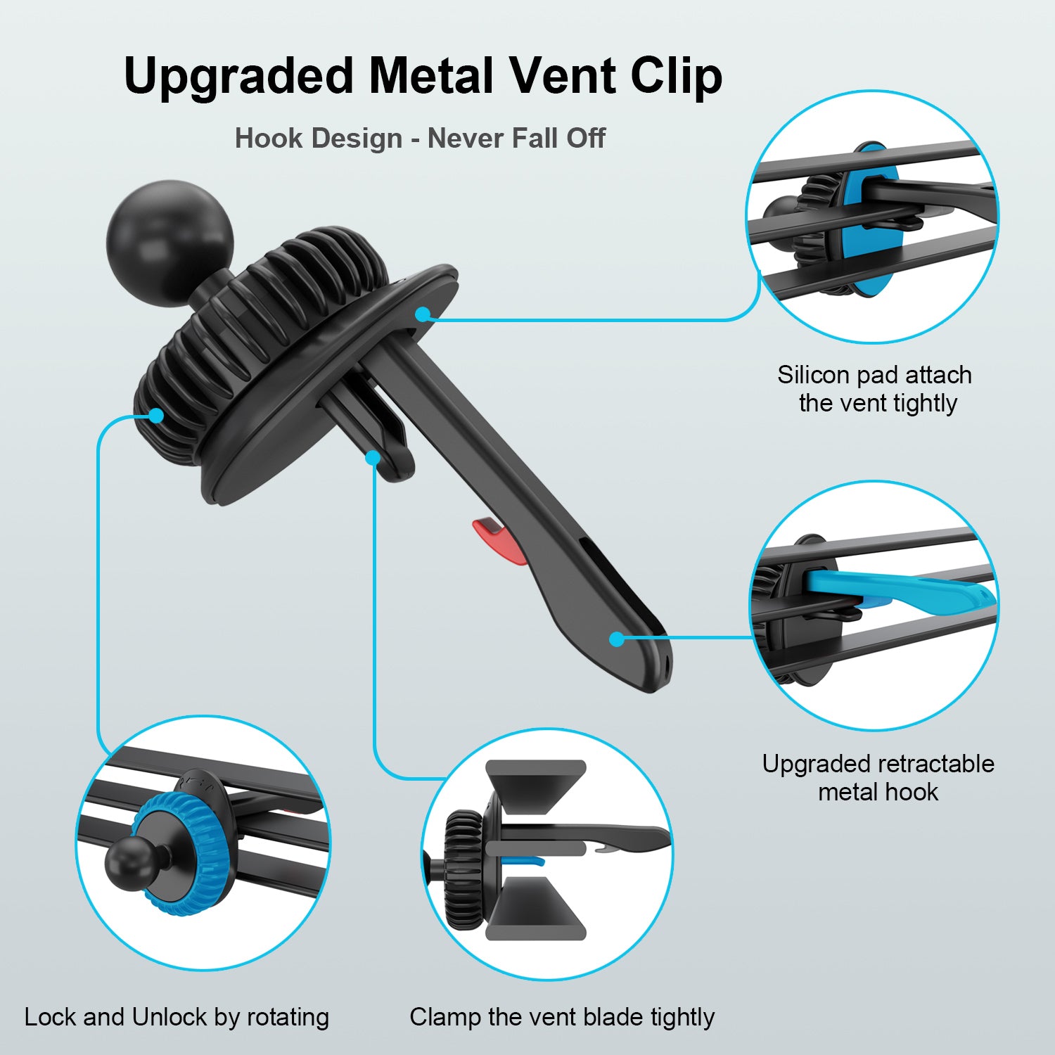 Magsafe Vent Mount Wireless Charging Car Mount